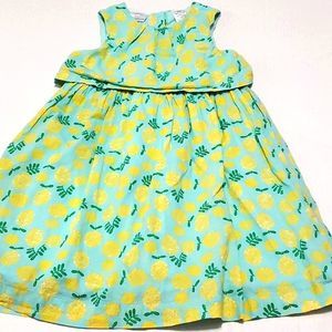 Koala Kids Mint & Lemons Sleeveless Flowy Summer Toddler Dress 5T